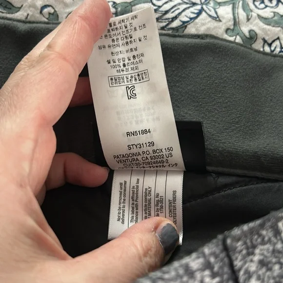 Patagonia insulated  Snowbelle snow snowboard ski pants trees forest size medium - Picture 7 of 11